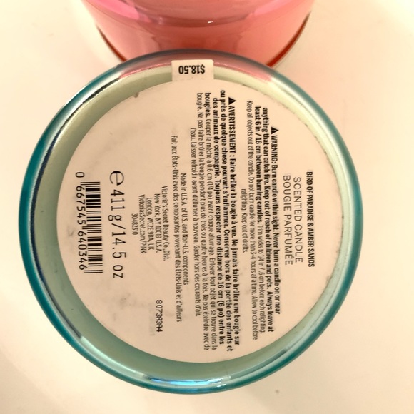 PINK Victoria secret Fragrance 3 Wick Candles 🕯 - Picture 3 of 7
